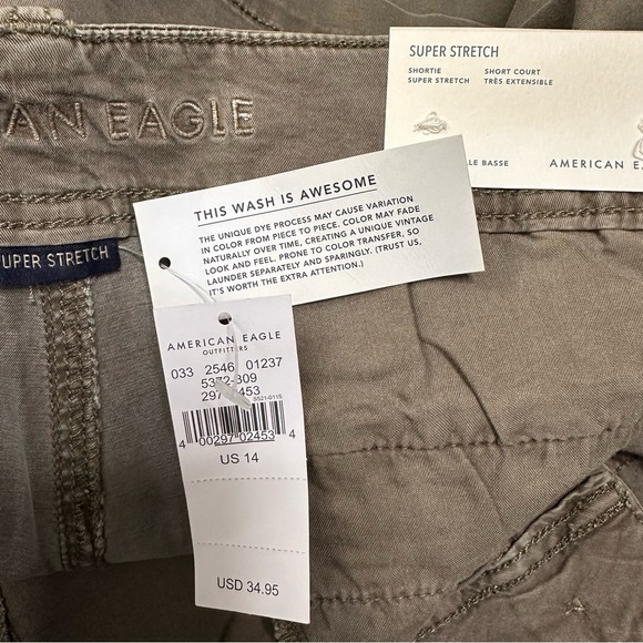 NWT American Eagle Outfitters Super Stretch 3.25" Shortie - Green Size 14 $34.95 - Picture 3 of 6